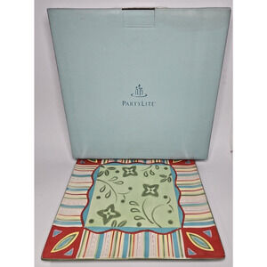 PartyLite‎ Outdoor Cafe Candle Tray Retired NIB P8848/P28C